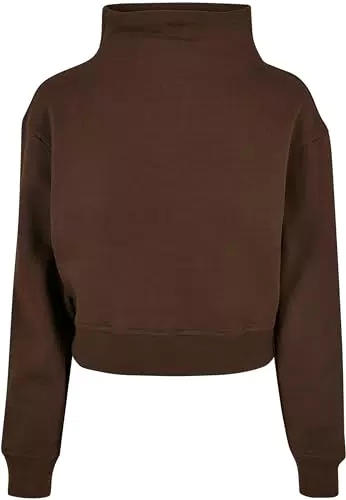 Urban Classics TB5420 Damen Organic Sweatshirt mit hohem Kragen