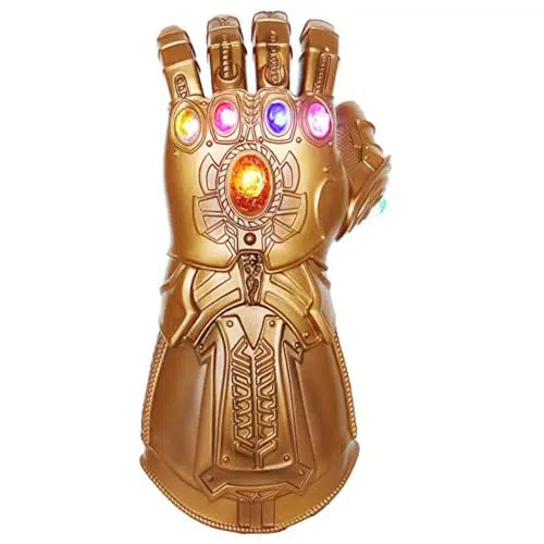 UrMsun Thanos Handschuh mit LED-Lichtern für Avengers Cosplay