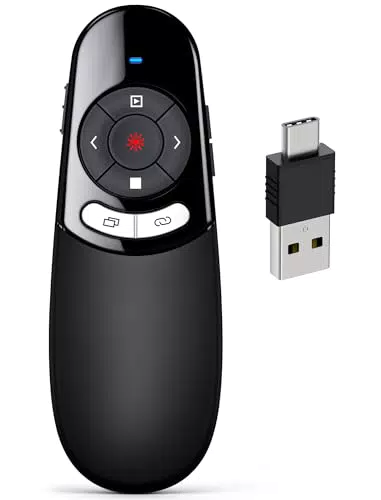 Logitech USB C Presenter – Kabellose PowerPoint Fernbedienung für Windows und Mac