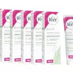 Veet Haarentfernungscreme Silk & Fresh für trockene Haut, seidig glatte Beine