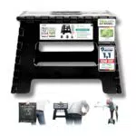 Alason® Tritthocker Klappbar – Belastbar bis 150kg, platzsparend für Zuhause & Garage