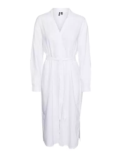 VERO MODA VMLINN Leinen Oversized Hemdblusenkleid