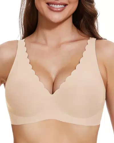 Vinfact Nahtloser Push-Up BH für Damen – Bequemer, atmungsaktiver T-Shirt BH