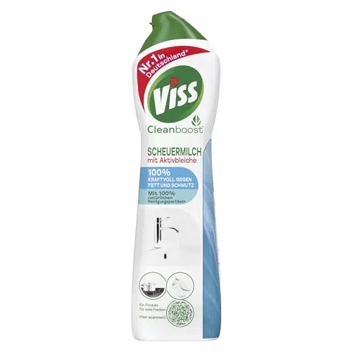 Viss Cleanboost Scheuermilch mit Aktivbleiche – Effektives Reinigungsmittel gegen Fett