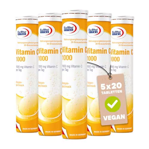 EuRho® Vital Vitamin C 1000 Brausetabletten – Hochdosierte Immununterstützung