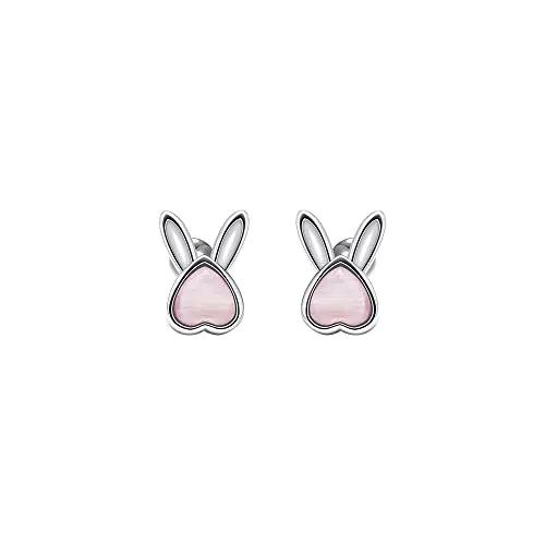 Viwind Kinder Ohrringe 925 Sterling Silber mit Zirkonia - Süßer Schmuck für Mädchen