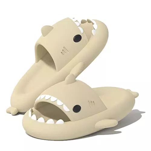 VIYEAR Cloud Shark Slides – Rutschfeste, weiche Duschsandalen für den Sommer