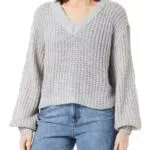 VMTHUNDER LS V-Neck Pullover für Damen