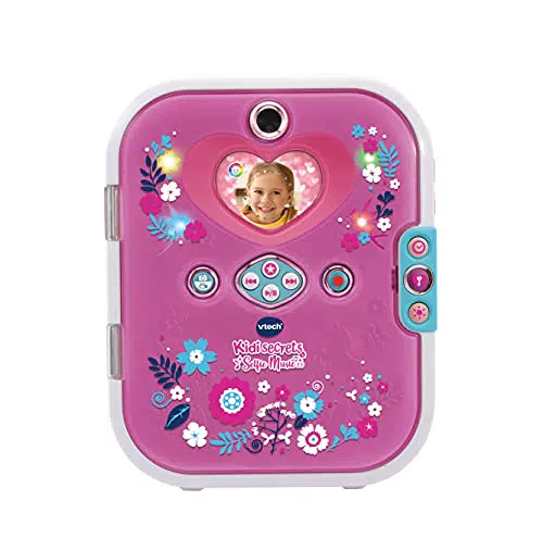 VTech Kidisecrets Selfie Music 2.0 – Kindertagebuch mit 2 Kameras und MP3-Player