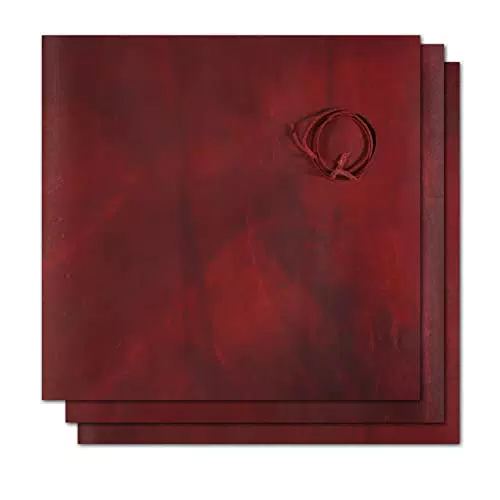 Wanderings Vollnarbenbüffelleder Quadrate für Schmuck und Handwerk