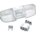 WENKO Duschstangencaddy Premium – Duschregal mit 3 Fächern und Haken, bohrfreie Montage