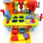 Werkbank Spielzeug für Kinder ab 1 Jahr – Geschenk für Jungen mit Musik und Licht