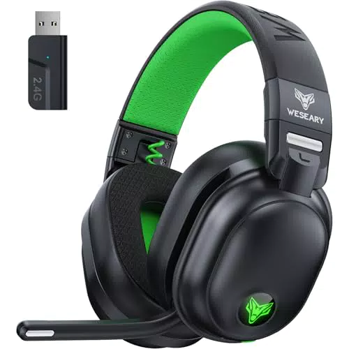 WESEARY WG3 Bluetooth Kopfhörer Gaming Headset mit Mikrofon und Noise Cancelling