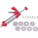 Westmark Gebäckpresse mit 8 Formscheiben und 8 Formtüllen, Modell 32332260