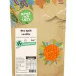 Wholefood Earth Rote Linsen - GMO-frei, natürlich, proteinreich