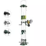 Wildtier Herz Vogelfutterspender aus rostfreiem Metall – Futterstation für Wildvögel
