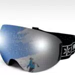 WIN.MAX Skibrille Unisex - Rahmenlose Snowboardbrille mit UV-Schutz und Anti-Nebel