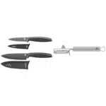WMF Touch Messerset 2-teilig, Küchenmesser mit Schutzhülle