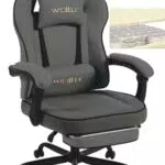 WOLTU Gaming Stuhl mit ergonomischem Design, Kopf- und Lendenkissen, GS10gr