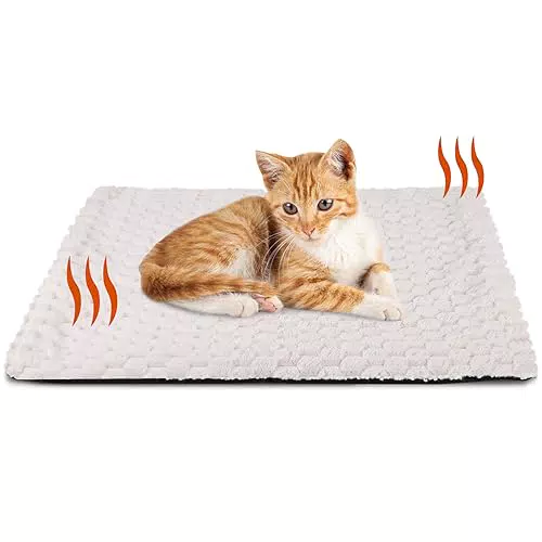 XIAPIA Selbstheizende Decke Katze Hunde, Flauschig Selbstwärmende Katzendecke ohne Kabel