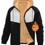 Xnova Herren Sweatjacke Hoodie mit Reißverschluss – Warmer Kapuzenpullover