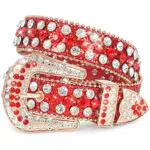 XZQTIVE Kinder Gürtel Glitzer Strass Western Cowboy Cowgirl Bling Gürtel