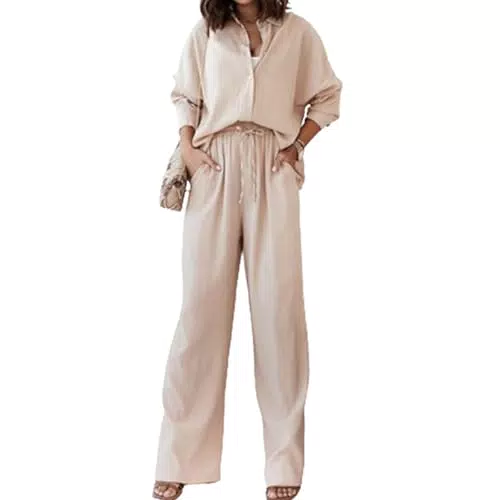 YOMORIO Damen Zweiteiler Elegant Sommer Freizeitanzug Loungewear Streetwear