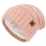 ZASFOU Damen Winter Mütze Beanie mit Fleecefutter – Warme Thermo Strickmütze