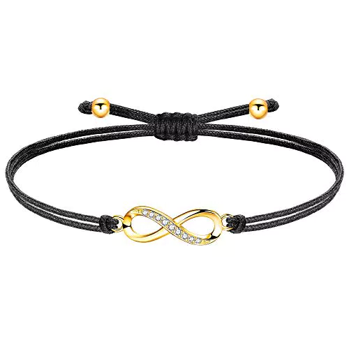 ZENI Unendlichkeitszeichen Armband Handgefertigt für Kinder und Damen