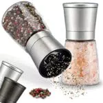 ZOLMER Gewürzmühle 2er Set mit verstellbarem Keramikmahlwerk - Edle Salzmühle & Pfeffermühle aus hochwertigem Edelstahl - Auch als Chilimühle