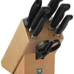 ZWILLING Vier Sterne Messerblock, 8-teilig, Holzblock