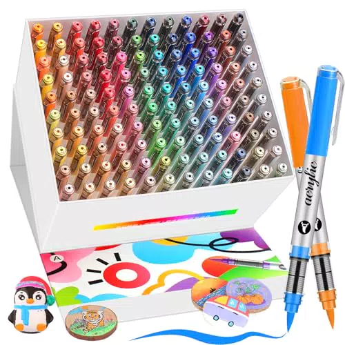 Acrylstifte Set für Steine, Holz, Keramik & Glas – Wasserfest und Ungiftig