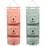 Kreative Hängende Organizer Tasche aus Leinen für Kinderzimmer und Badezimmer