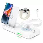 Apple Ladestation 4 in 1 für iPhone und Apple Watch, kabelloses Ladegerät