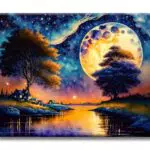 77iiAii Malen nach Zahlen für Erwachsene - DIY Gemälde Set mit Pinsel und Acrylfarbe