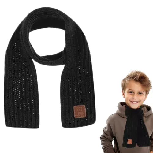 Abeillo Winter Schal - Weicher Baumwoll Schal für Kinder, Unisex Halswärmer