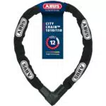 ABUS Kettenschloss CityChain 1010 Fahrradschloss aus gehärtetem Stahl Sicherheitslevel 12 170 cm Schwarz