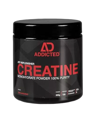 ADDICTED Creatin Monohydrat Pulver - Hochwertiges Kreatin mit guter Löslichkeit