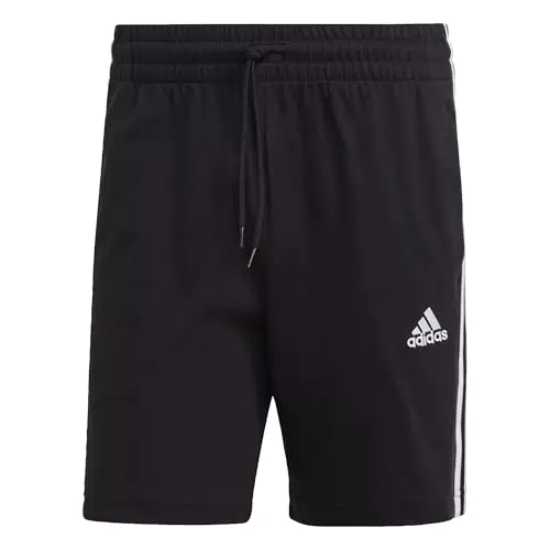 adidas Herren Essentials 3-Stripes Shorts, Black/White