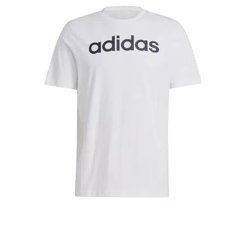 adidas Herren Langarm T-Shirt mit gesticktem Logo - Essentials LinearJersey