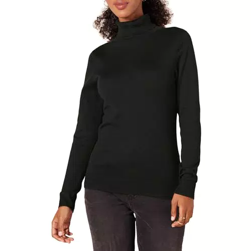 Amazon Essentials Damen Leichter, Langärmeliger Rollkragenpullover