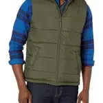 Amazon Essentials Herren Mittelschwere Pufferweste, Schwarz