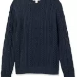 Amazon Essentials Pullover für Herren mit langen Ärmeln und Rundhalsausschnitt aus 100% Baumwolle