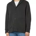 Amazon Essentials Herren Strickjacke aus Fleece mit langen Ärmeln und Schalkragen