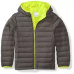 Amazon Essentials Jungen Wasserabweisende Kapuzenjacke verstaubar