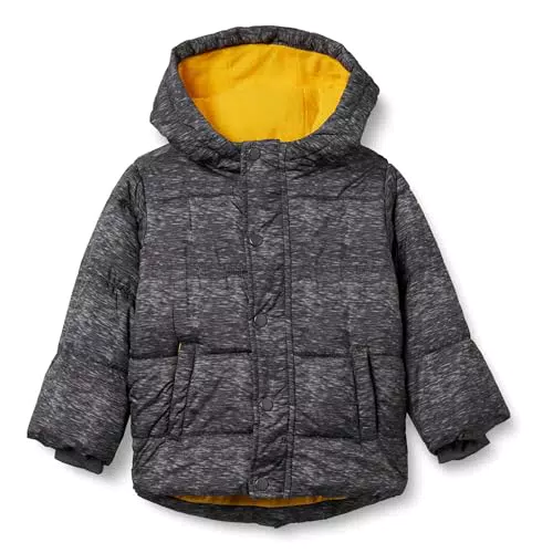 Amazon Essentials Jungen Schwere Pufferjacke mit Kapuze