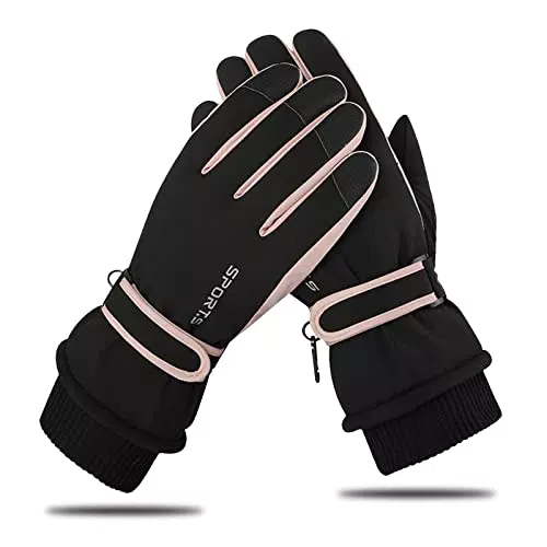 Andiker Winter Damen Skihandschuhe - wasserdicht, warm und rutschfest für Sport