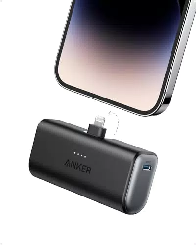 Anker 621 Powerbank mit Lightning-Stecker, 5000 mAh, kompatibel mit iPhone 14/13/12