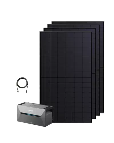 Anker SOLIX Balkonkraftwerk mit Speicher 2000W, Solarbank E1600 Pro, Bifaziales Solarpanel