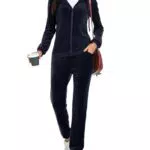 Aottori Damen Velours Sportanzug Trainingsanzug Jogginganzug für Frauen